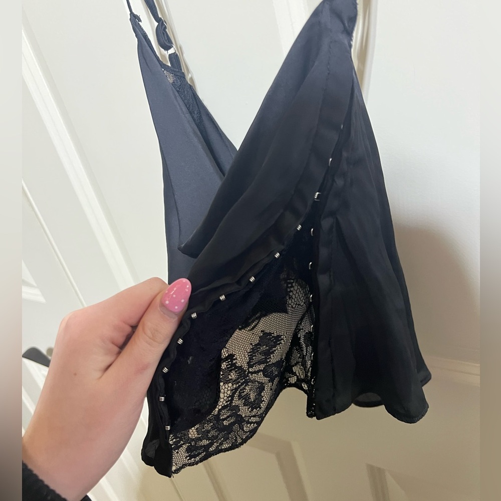 NWT Y/Project Sheer Lace Draped Top - Picture 4 of 6